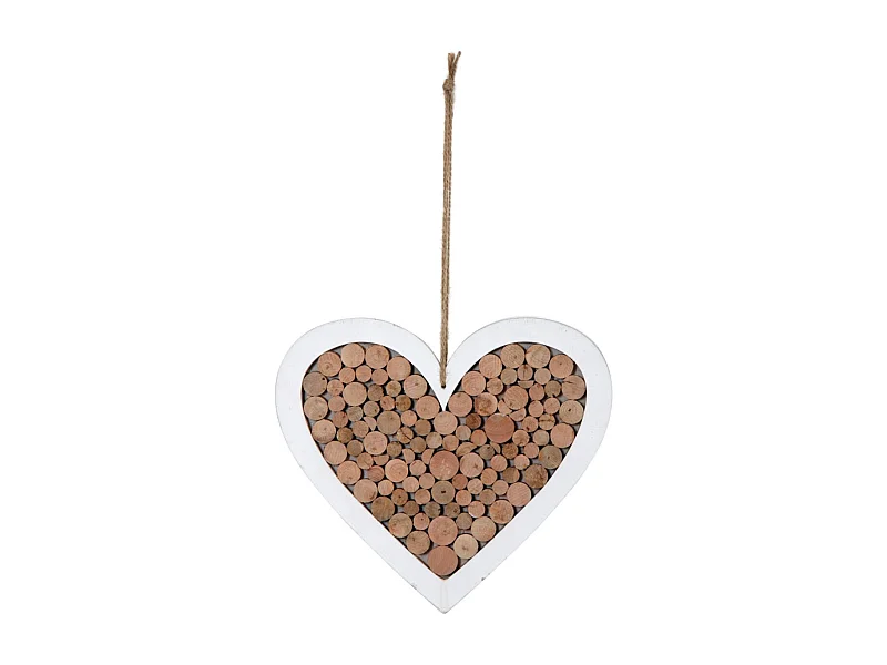 Coeur à suspendre en bois