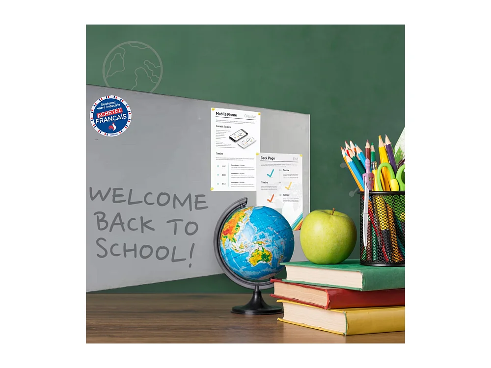 Magnettafel aus Stahl