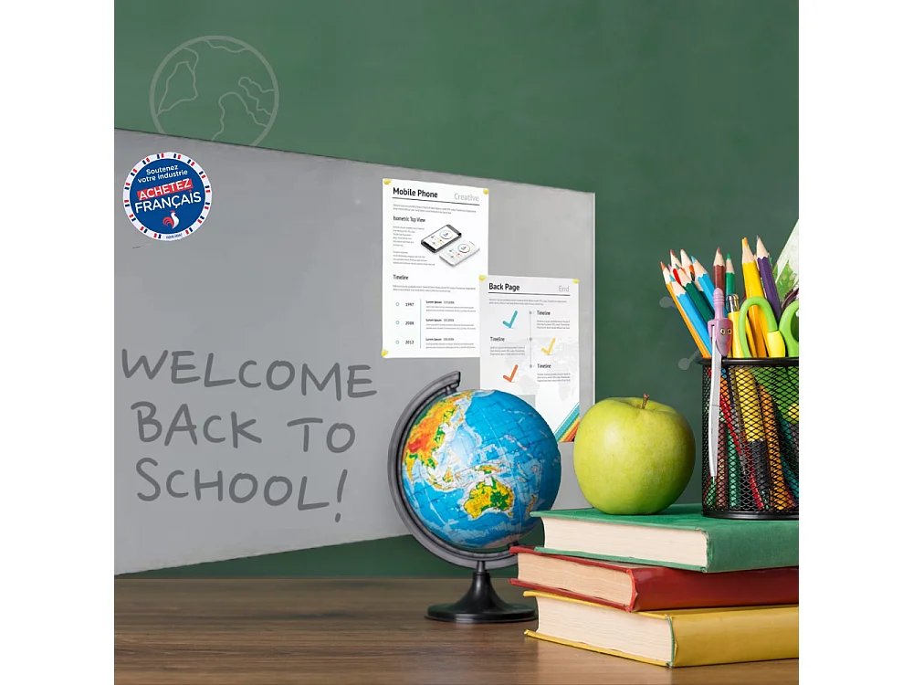 Lavagna magnetica in acciaio