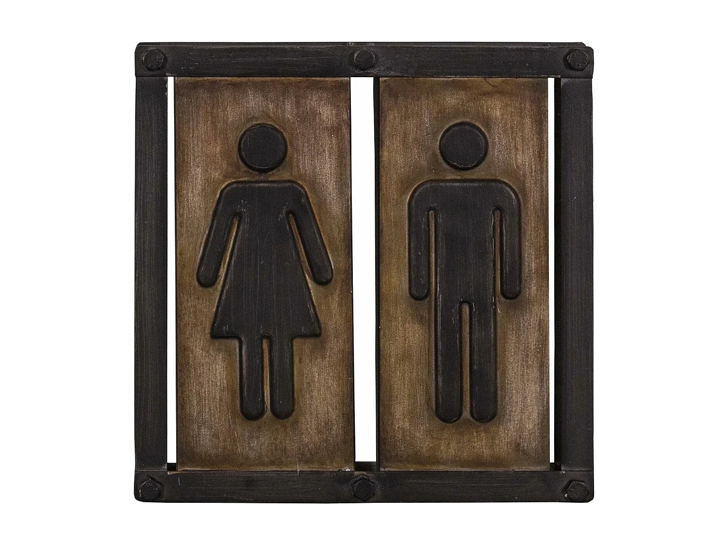 Plaque industrielle Toilettes 21.5 cm