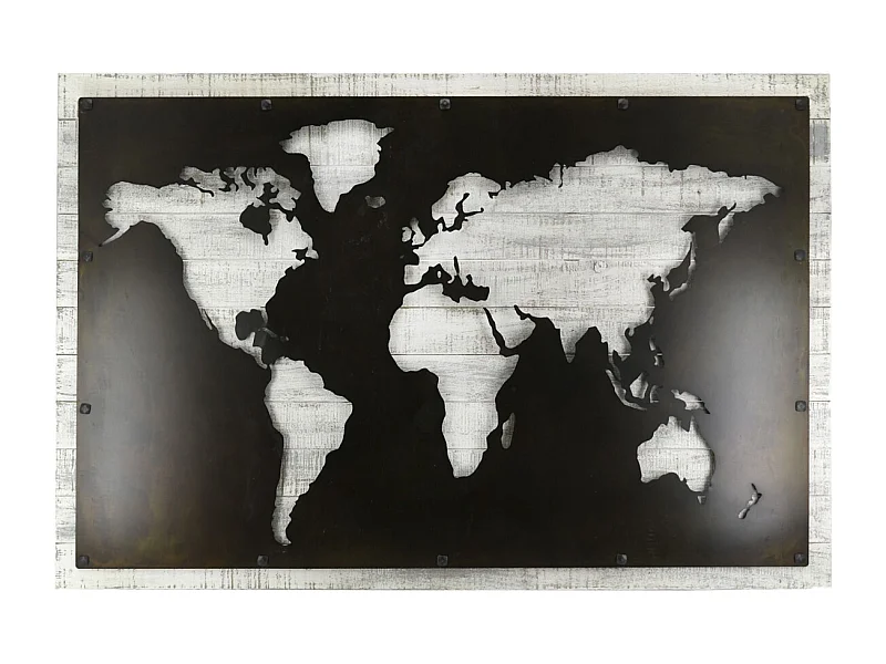 Mappemonde en medium et métal