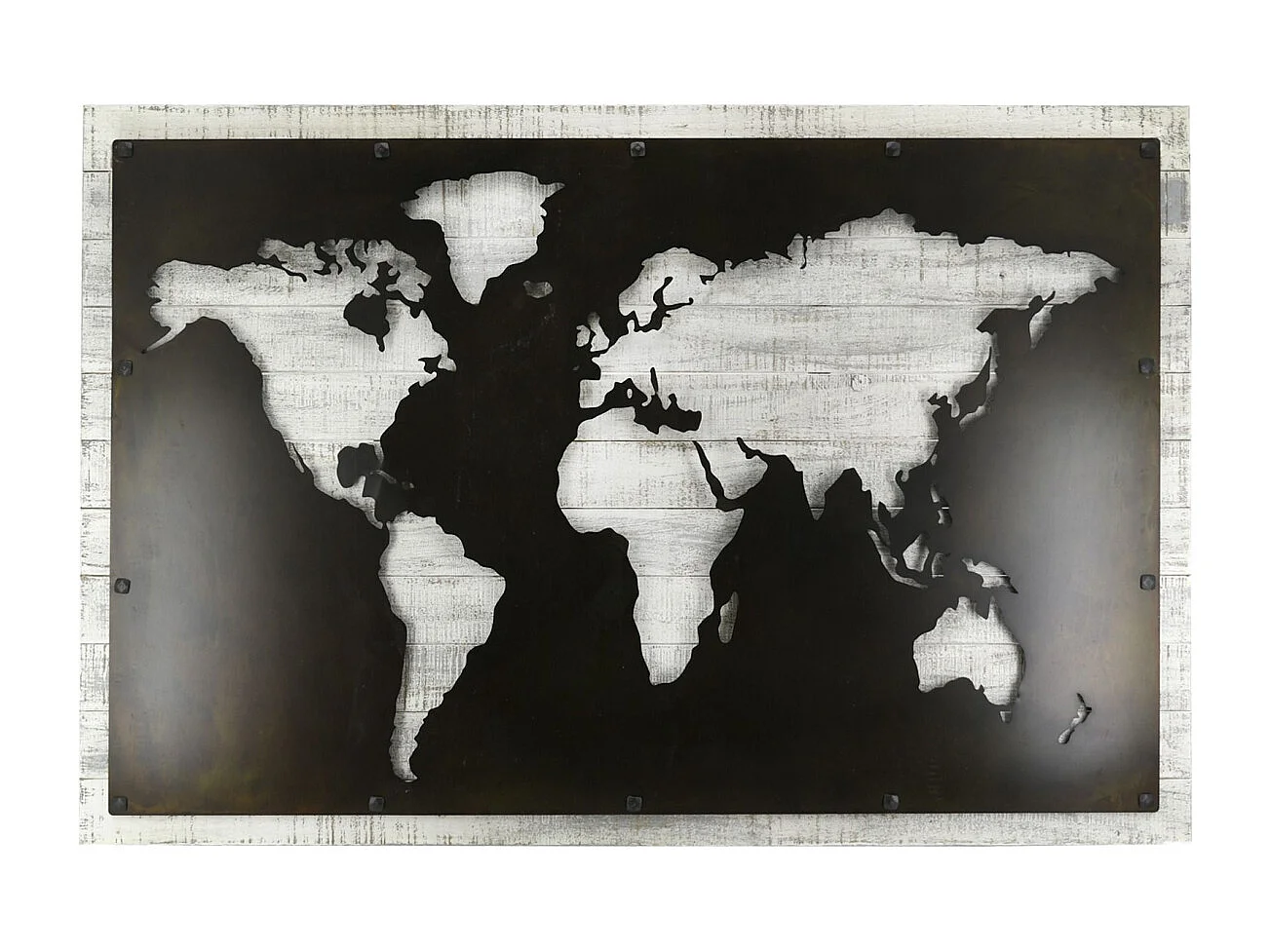 Mappemonde en medium et métal
