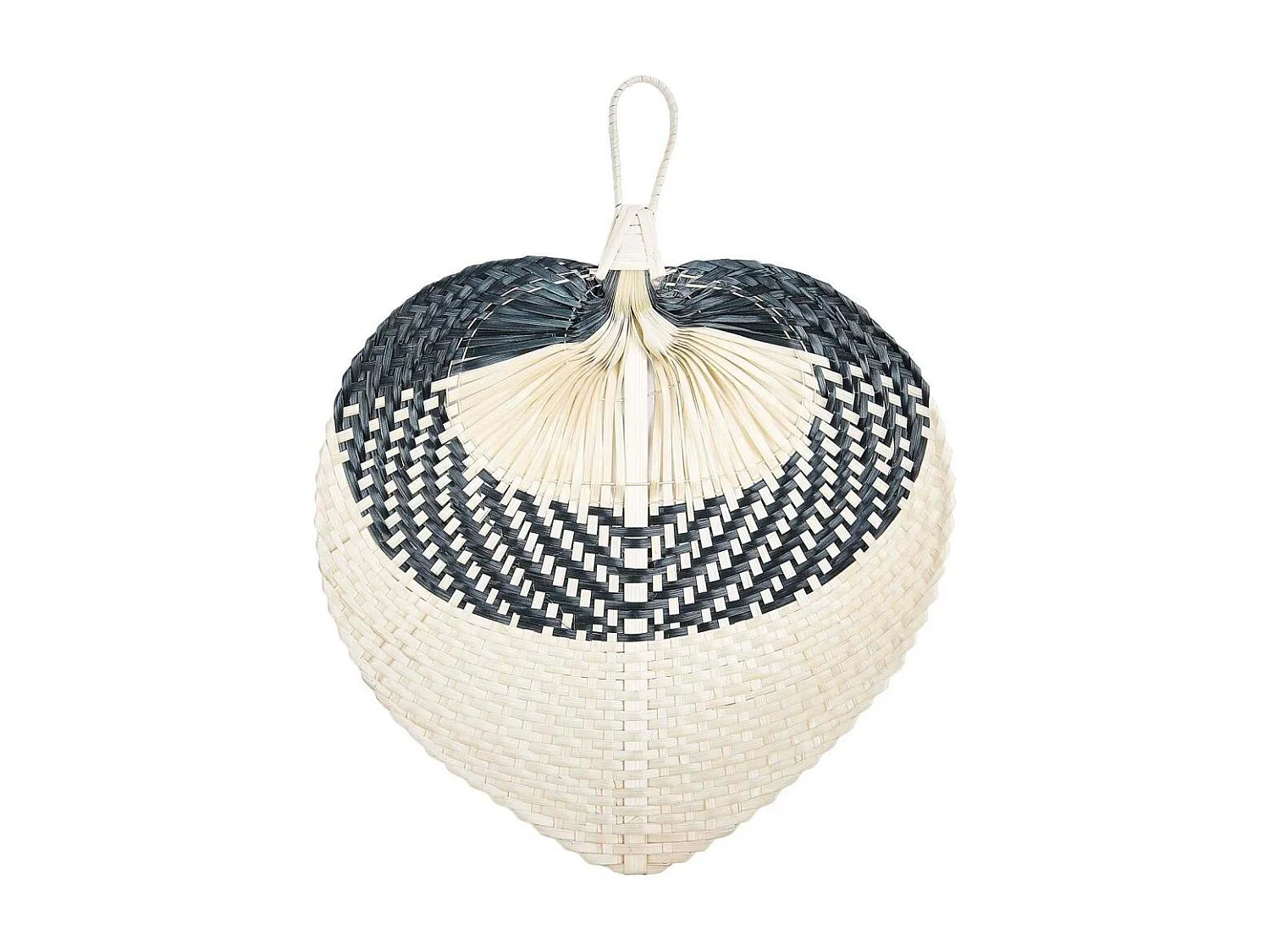 Lot De 3 Decoration Murale Feuille En Bambou Beige, Noir