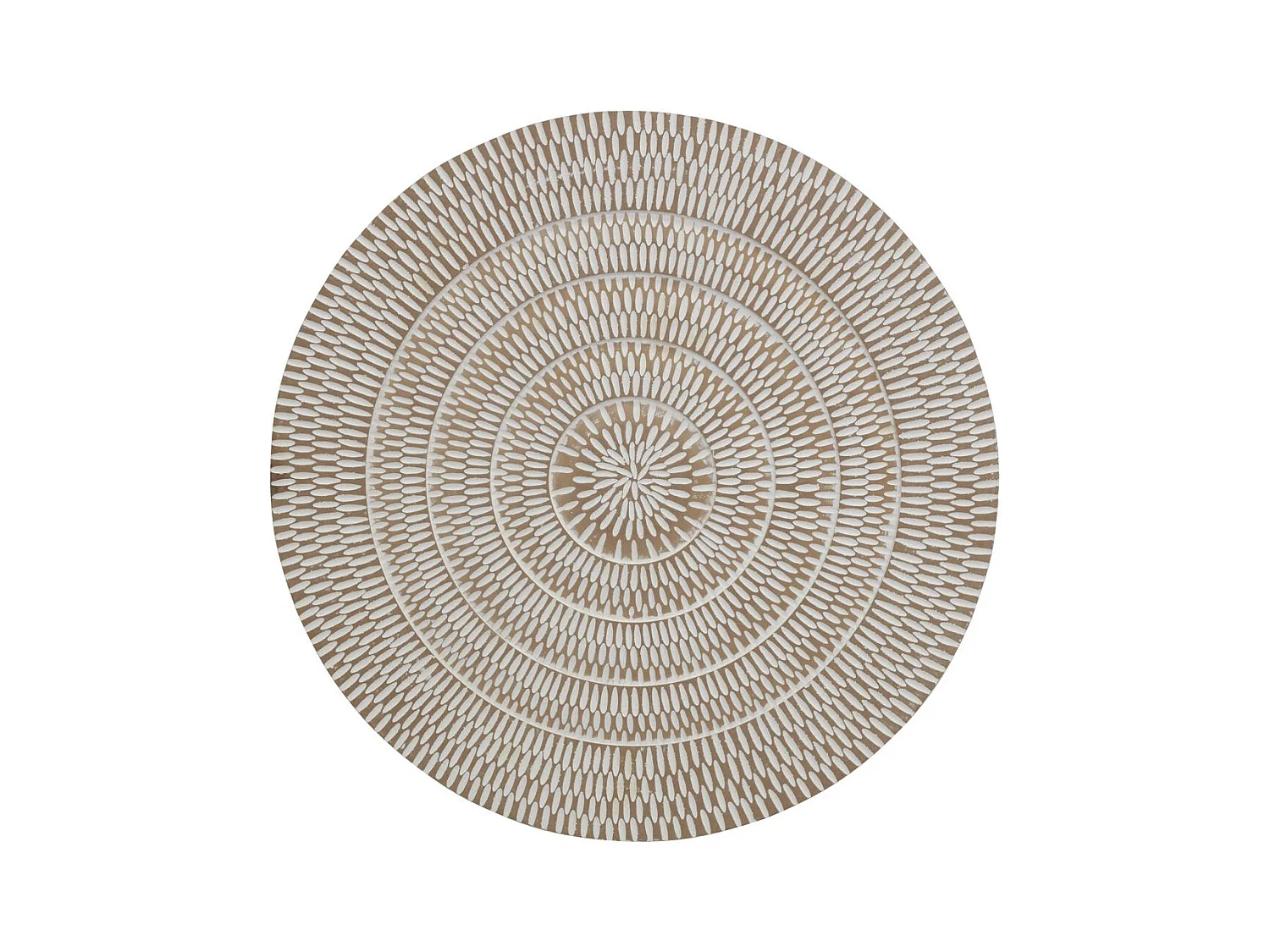 Décoration murale ronde en médium sculpté