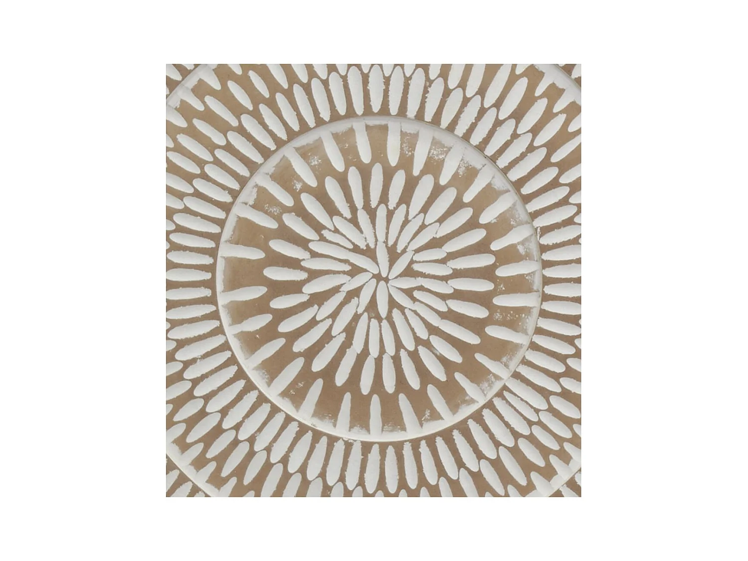 Décoration murale ronde en médium sculpté