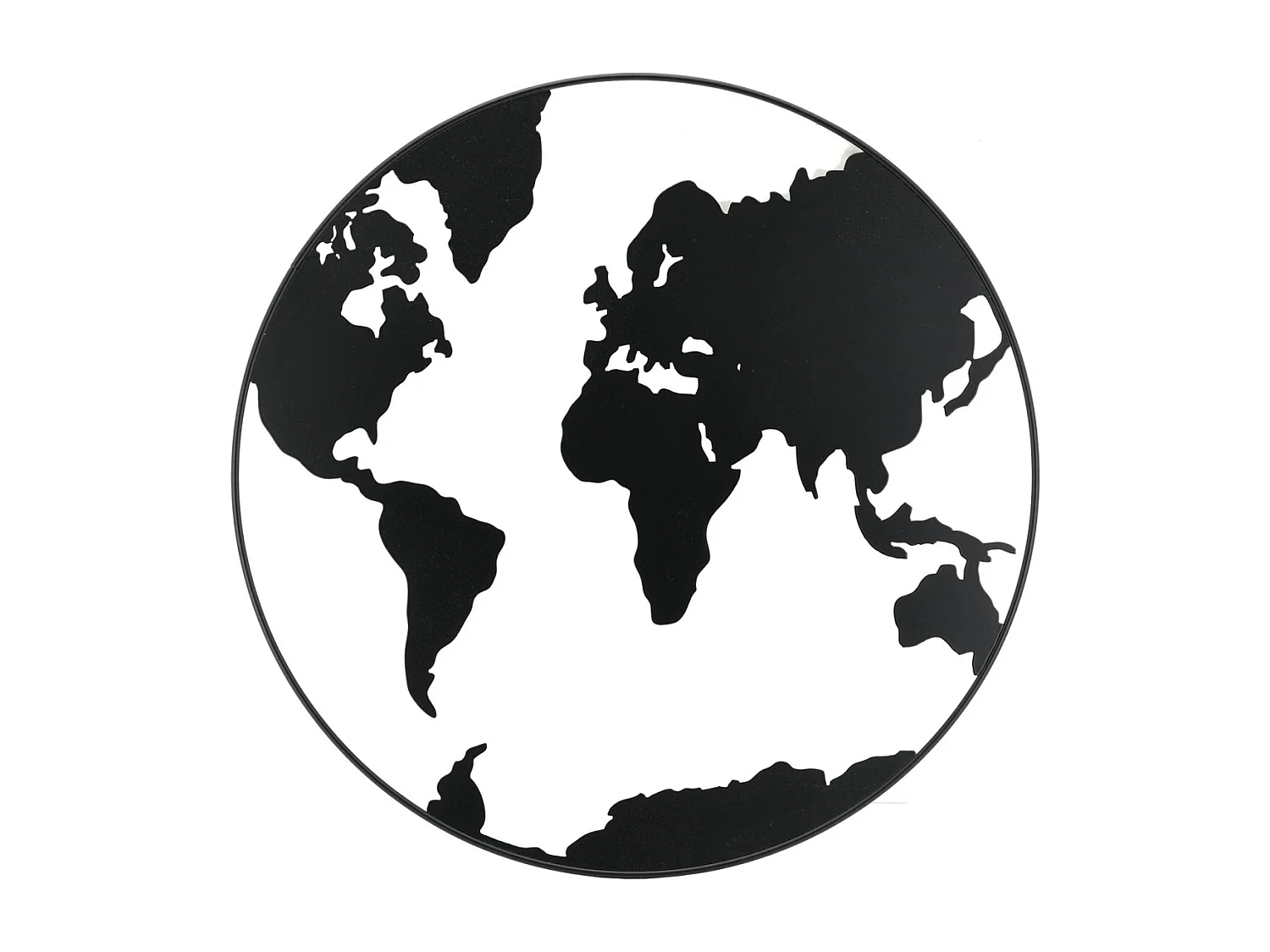 Mappemonde en métal laqué