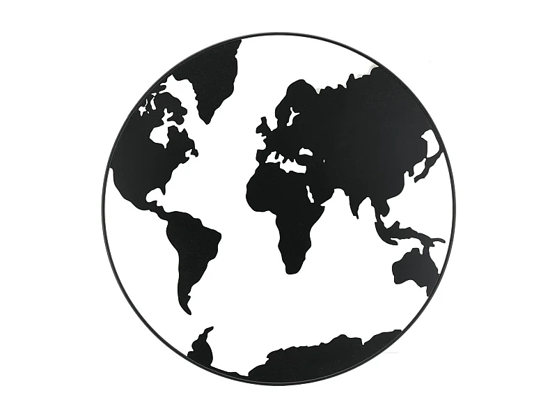 Mappemonde en métal laqué