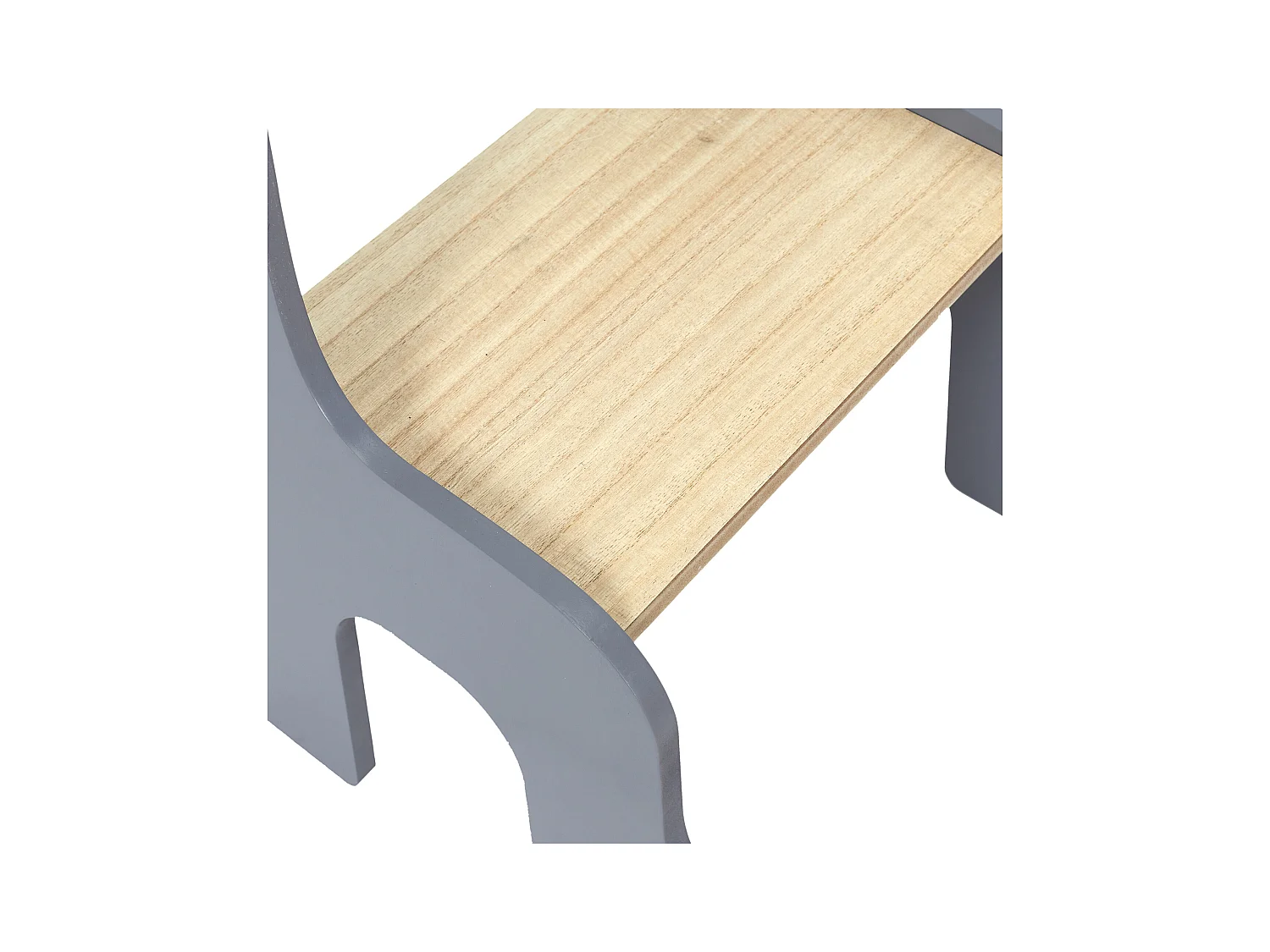 Chaise Enfant Dino Gris, Marron