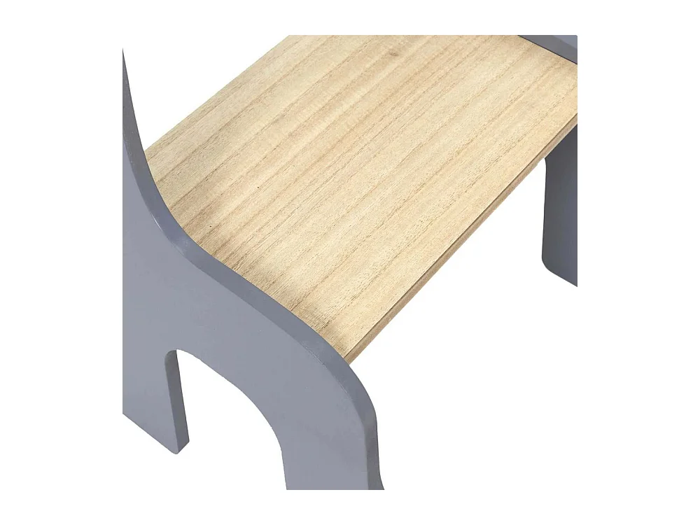 Chaise Enfant Dino Gris, Marron