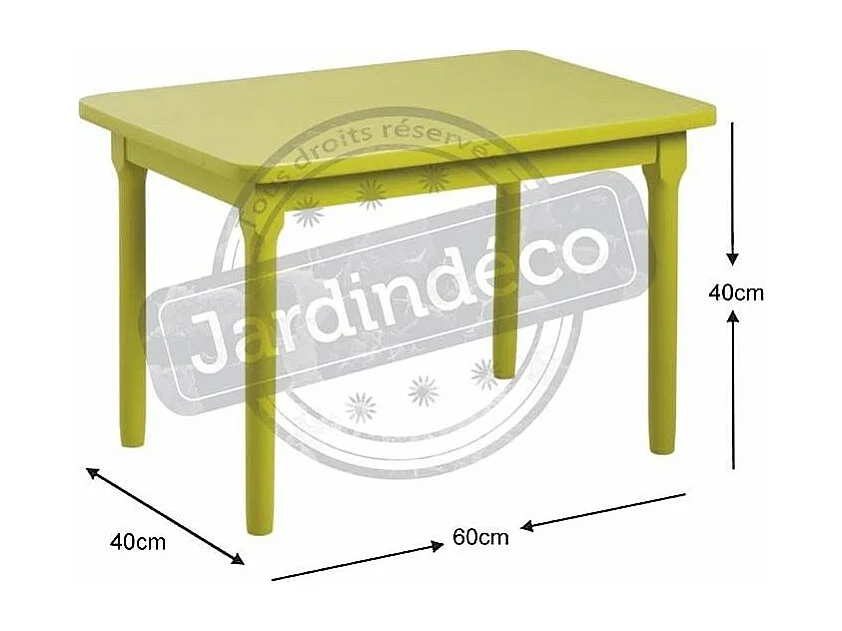 Table enfant en hêtre