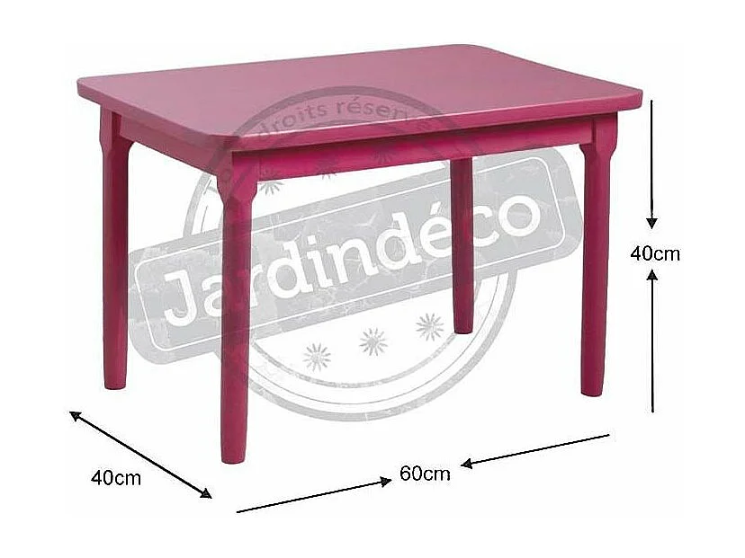 Table enfant en hêtre