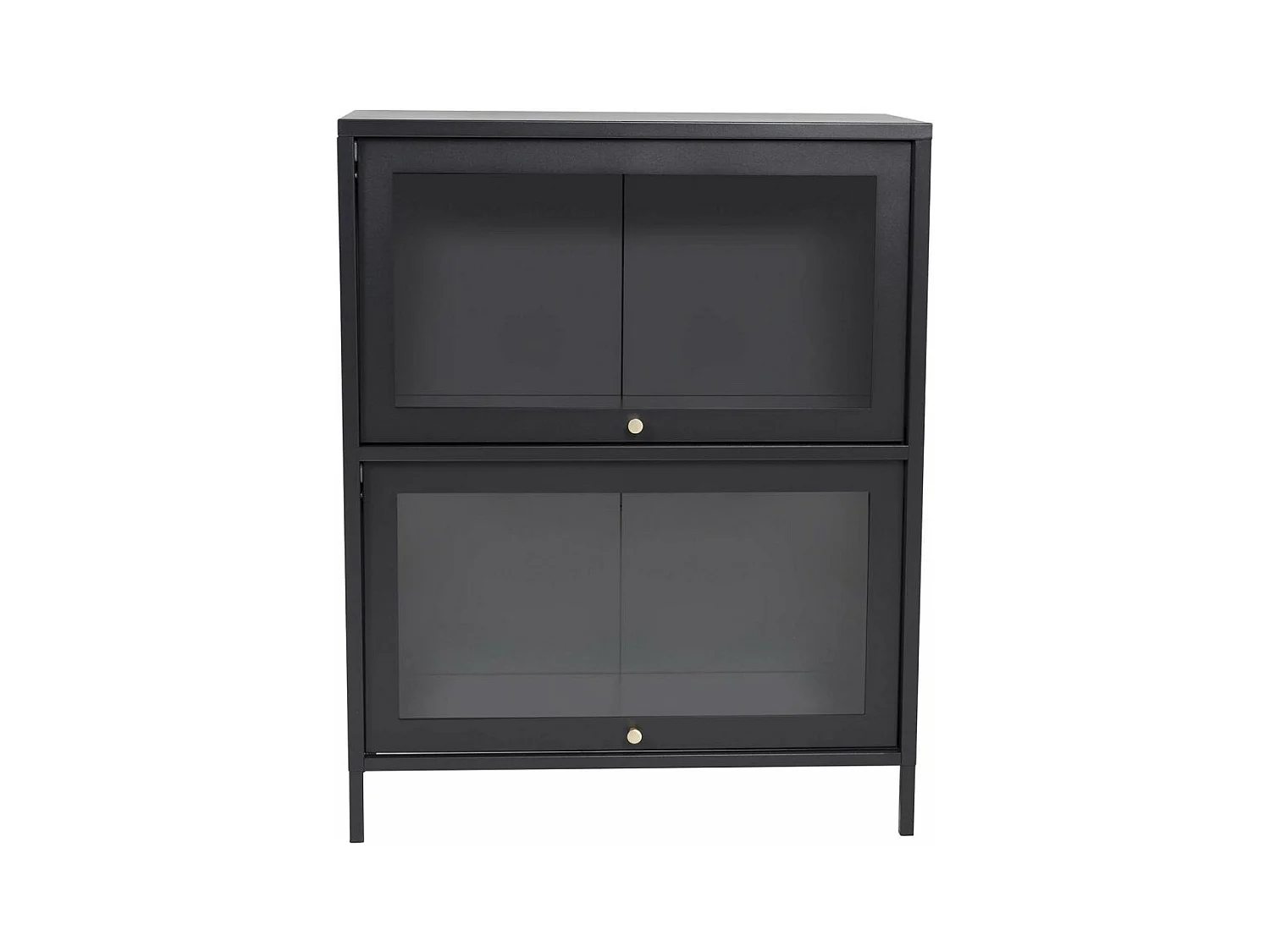 Vitrine 2 Portes "Bakal" 100cm Noir