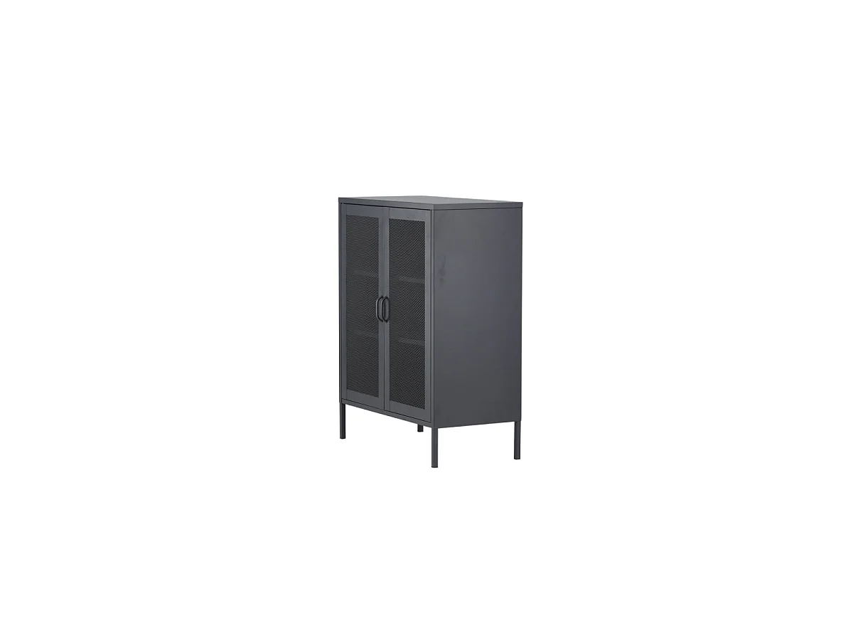 Misha dressoir 2 deuren, 3 planken, grijs.