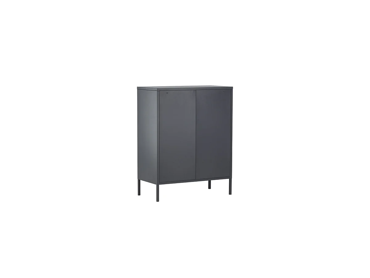 Misha dressoir 2 deuren, 3 planken, grijs.