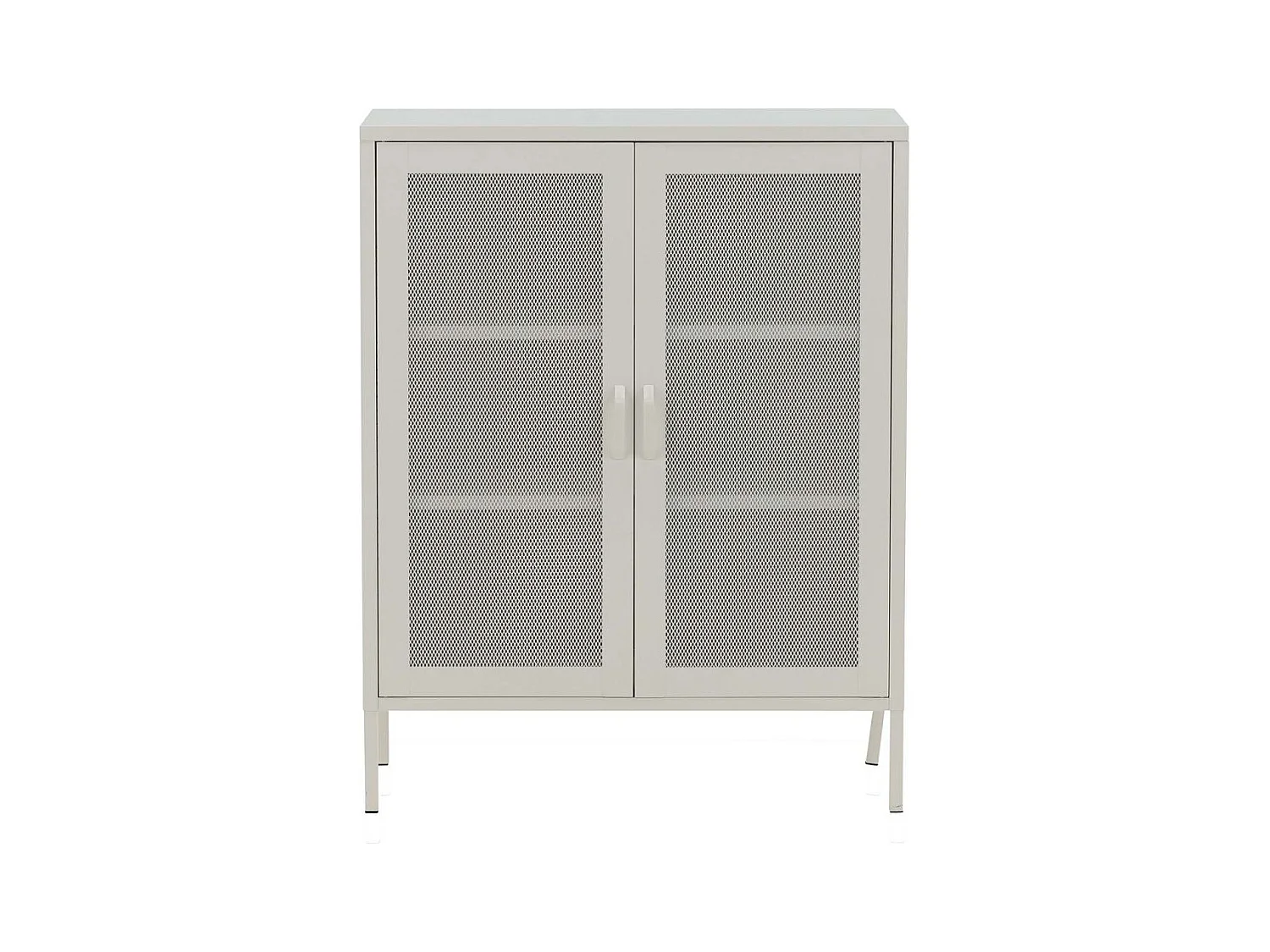 Buffet 2 Portes en Métal "Misha" 101cm Blanc