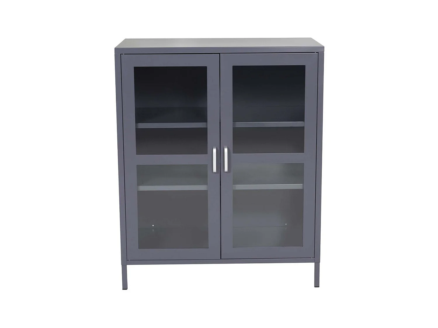 2-türiges Sideboard aus Stahl Acero