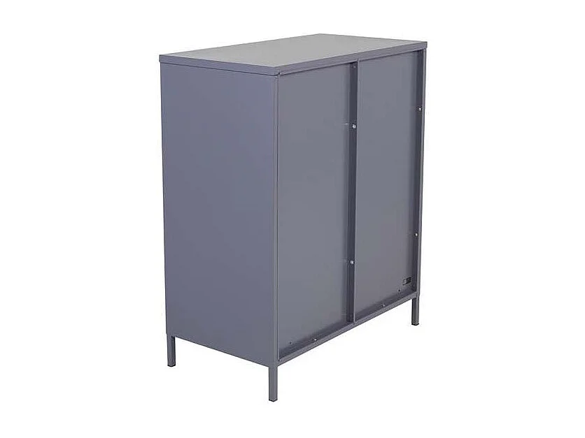 Acero dressoir 2 deuren, 3 planken, lichtgrijs.