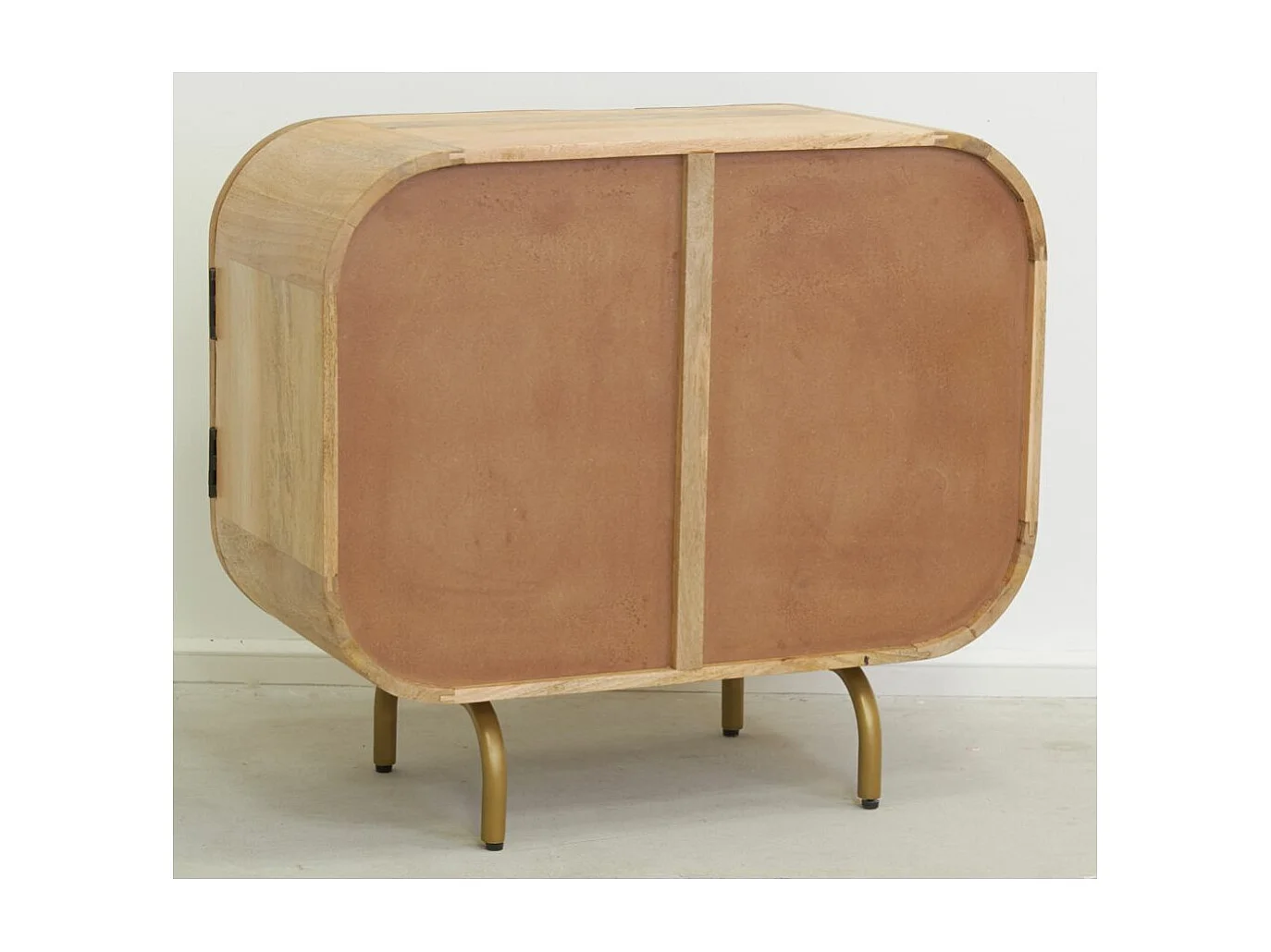 Buffet en manguier STRING ART 2 portes