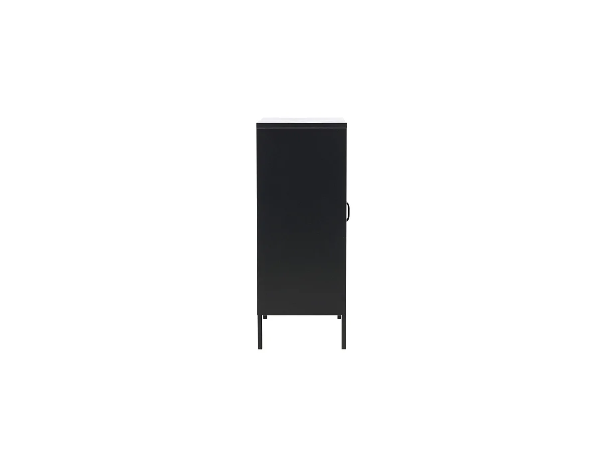 Buffet 2 Portes en Métal "Misha" 101cm Noir