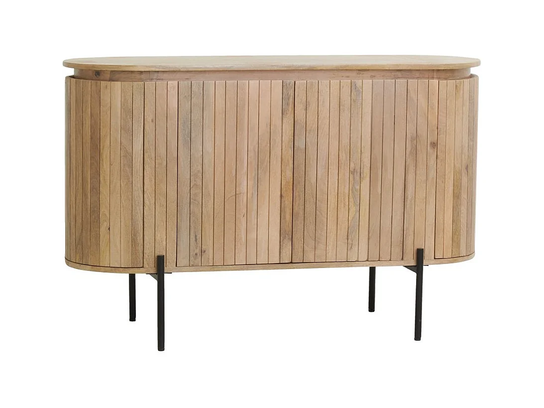 Buffet en bois de manguier lamé