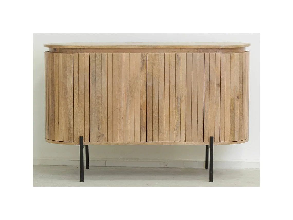 Buffet en bois de manguier lamé