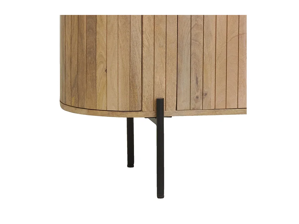 Buffet en bois de manguier lamé