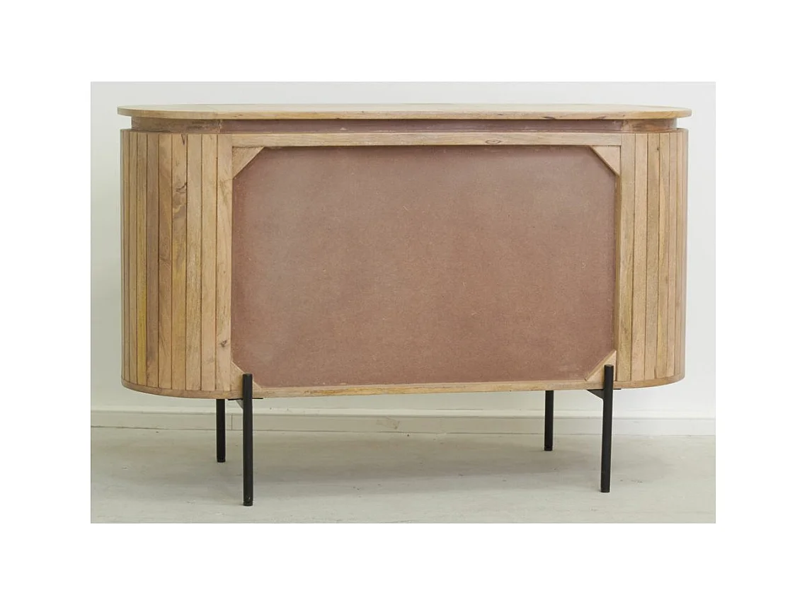 Buffet en bois de manguier lamé
