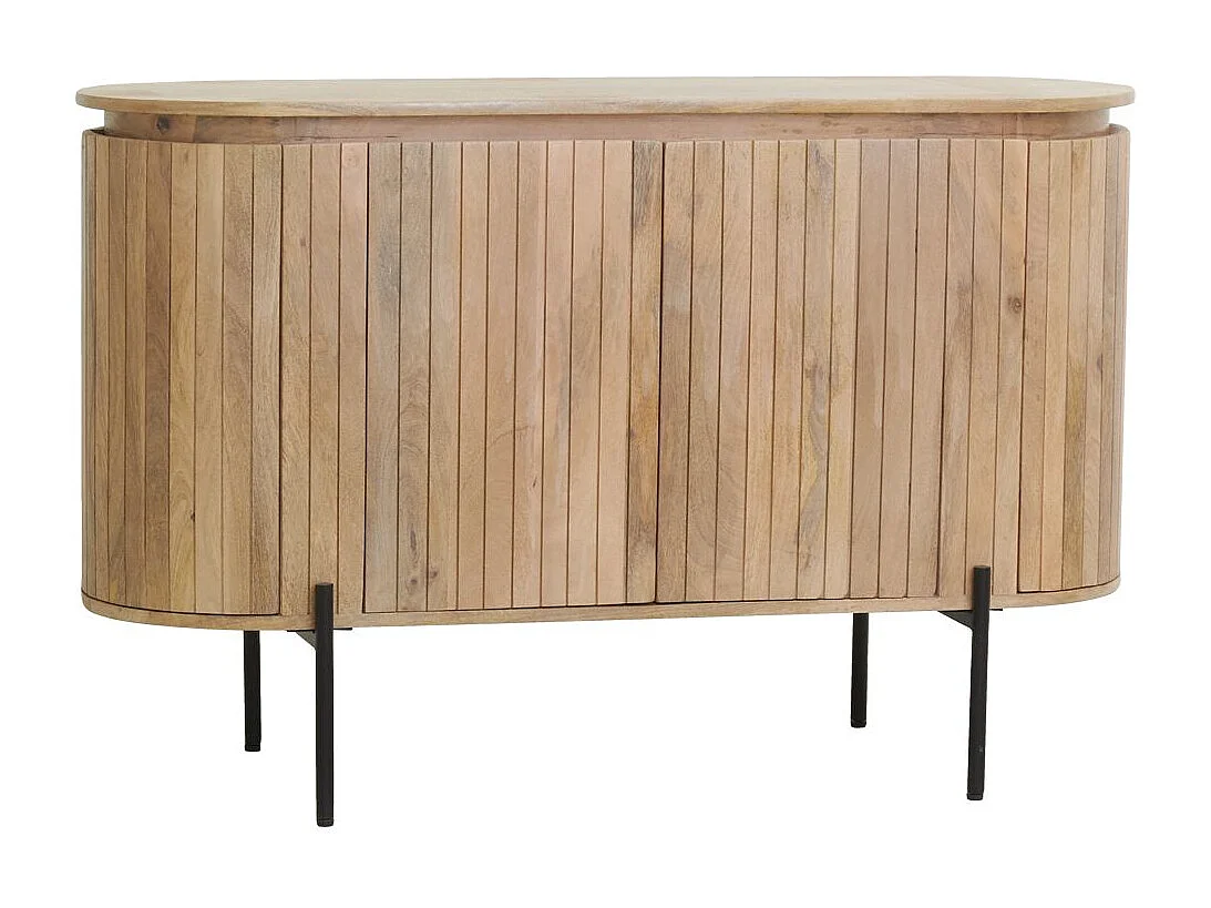 Buffet en bois de manguier lamé