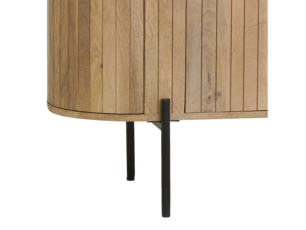 Buffet en bois de manguier lamé