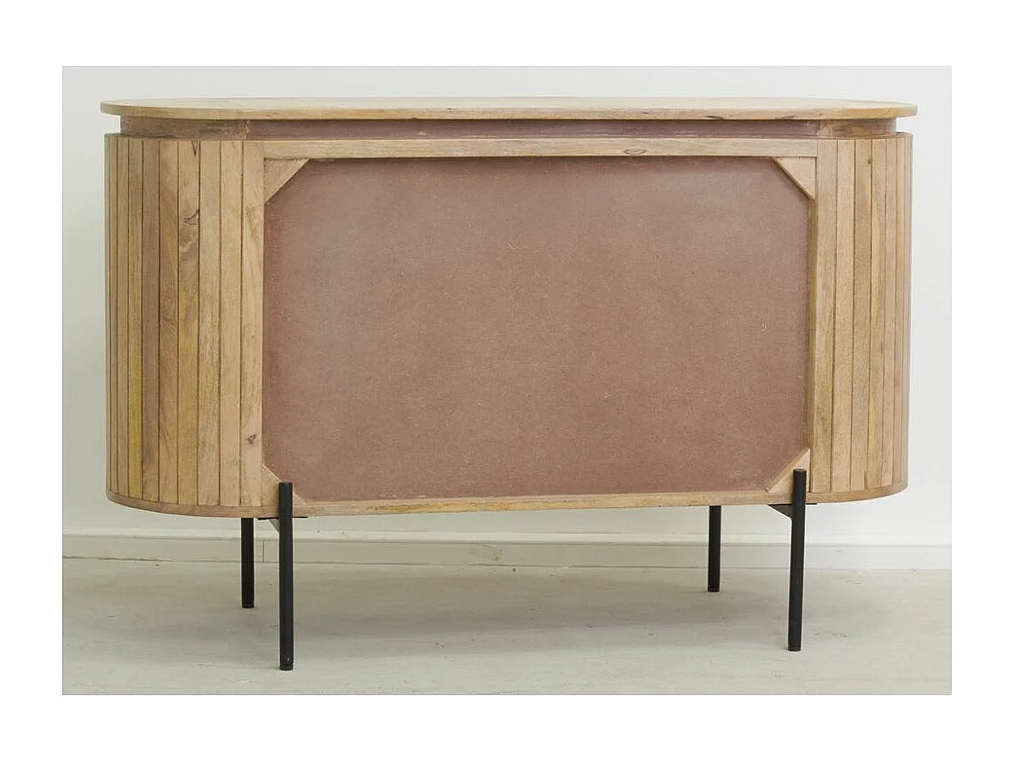 Buffet en bois de manguier lamé
