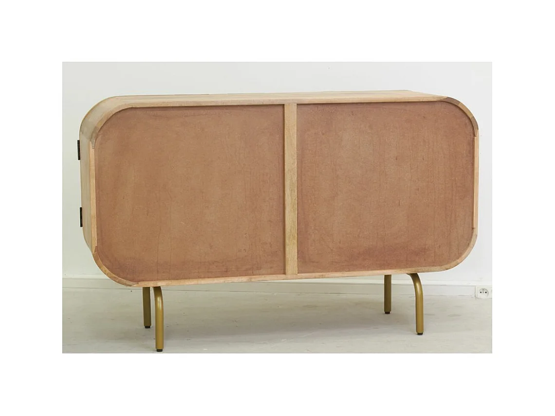 Buffet en manguier STRING ART 4 portes