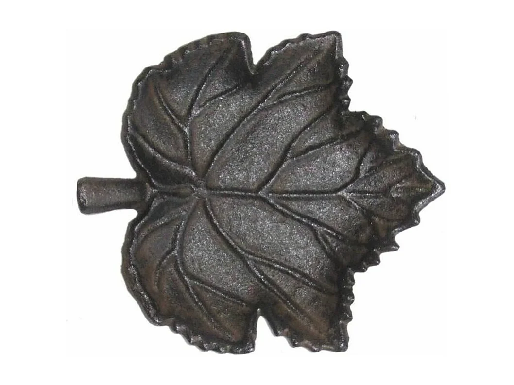 Mangeoire oiseau feuille en fonte