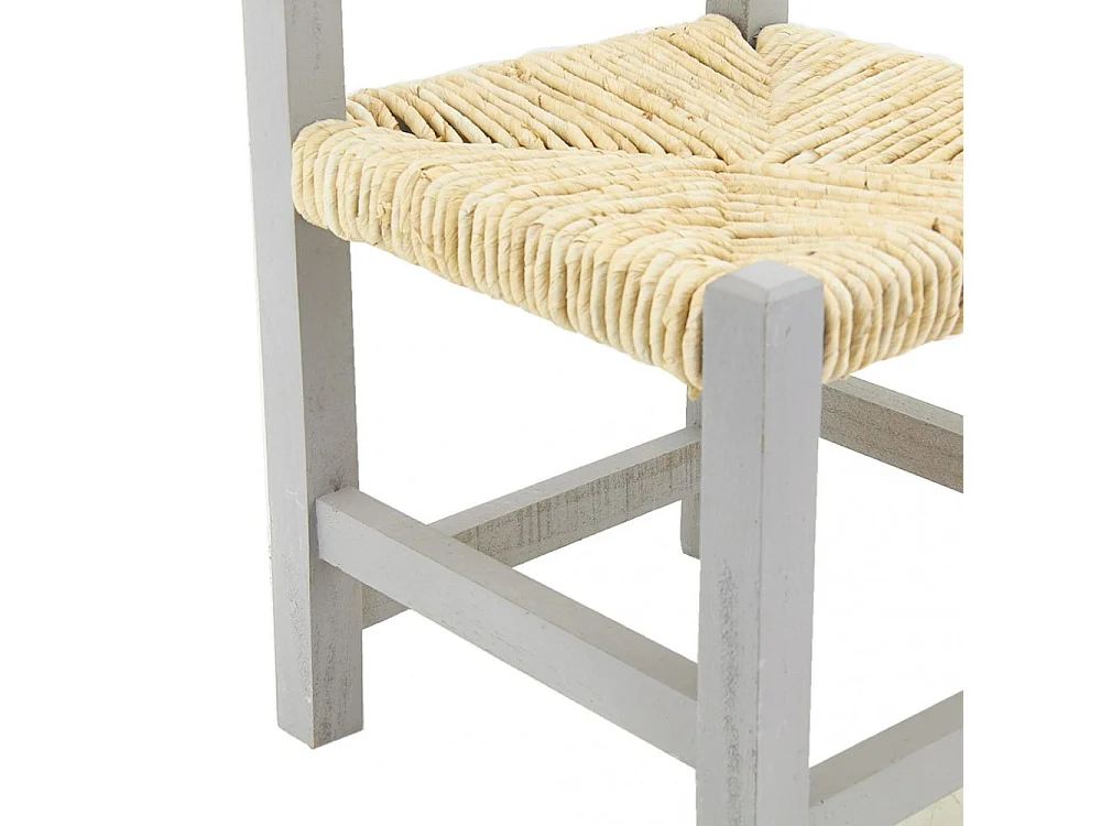Sedia per bambini in legno grigio
