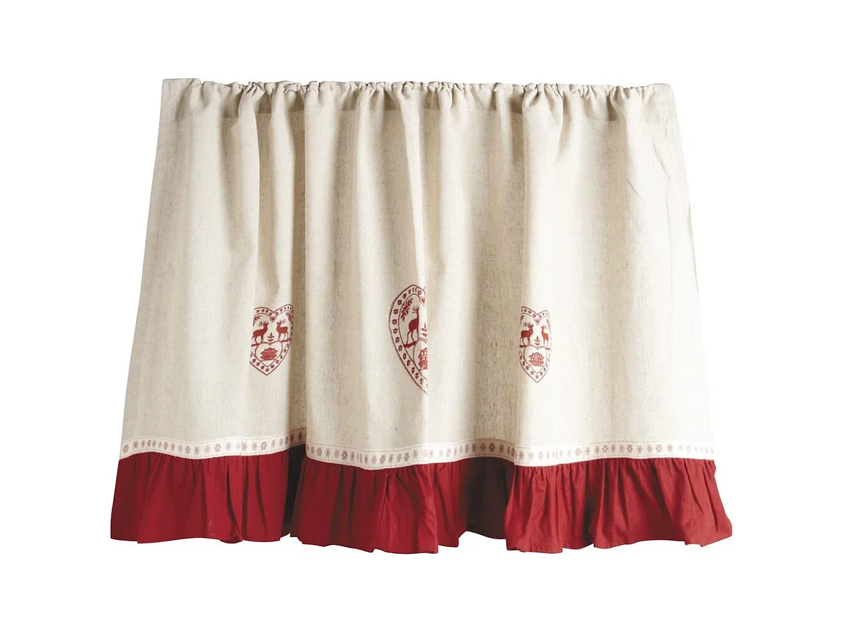 Vorhang aus Baumwolle und Leinen