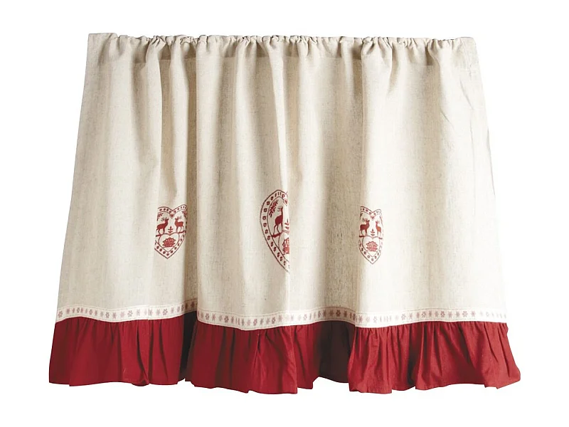 Rideau en coton et lin