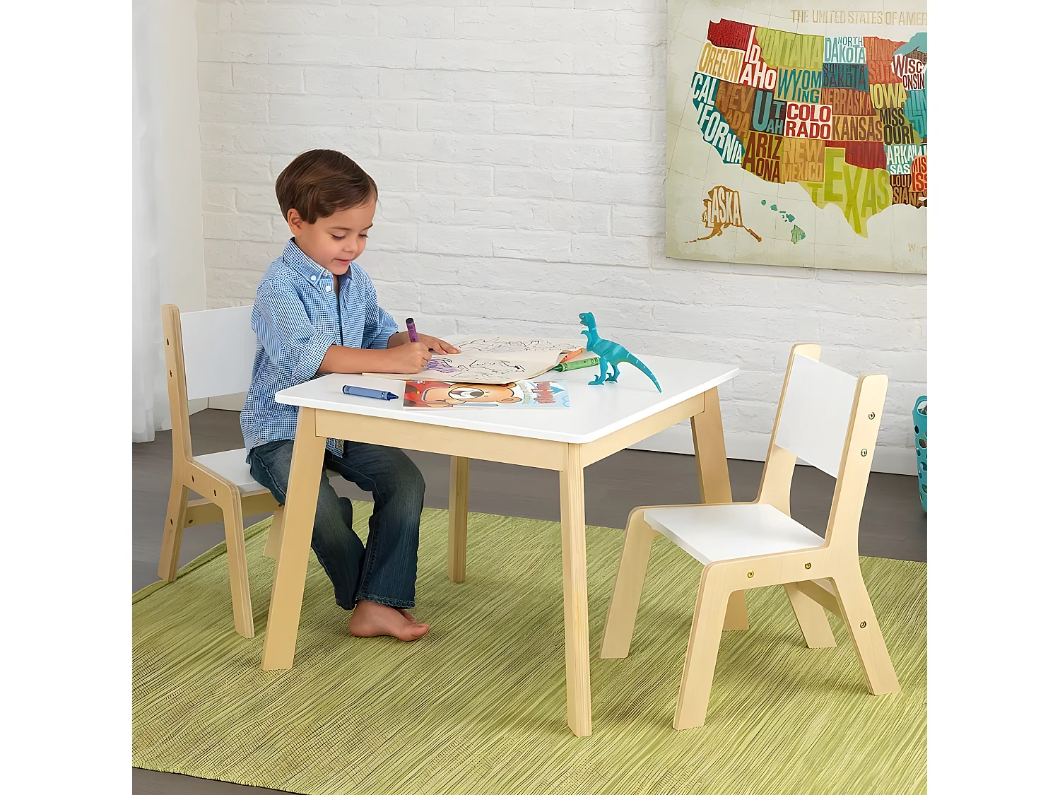 Mesa moderna + 2 sillas