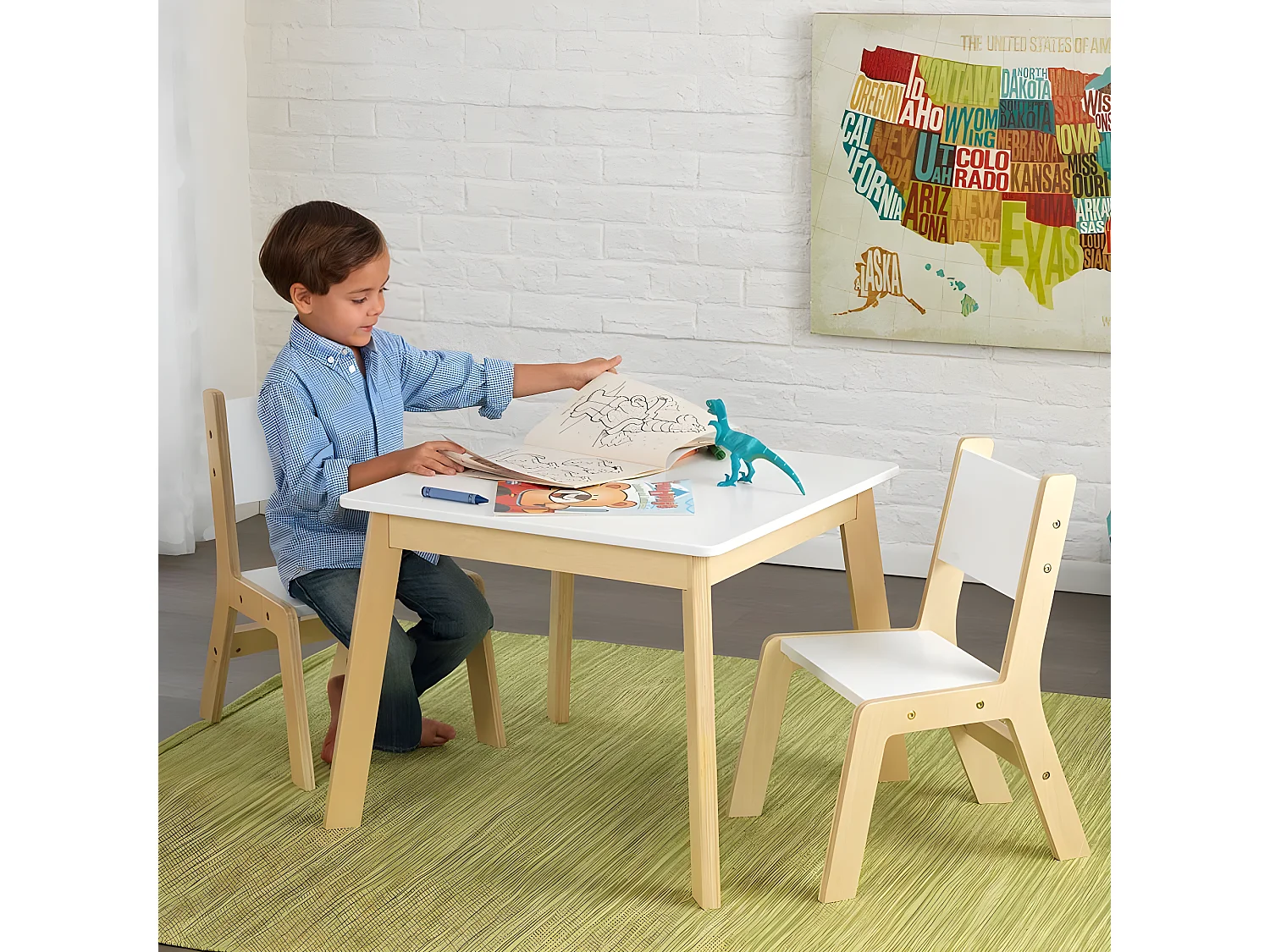 Mesa moderna + 2 sillas