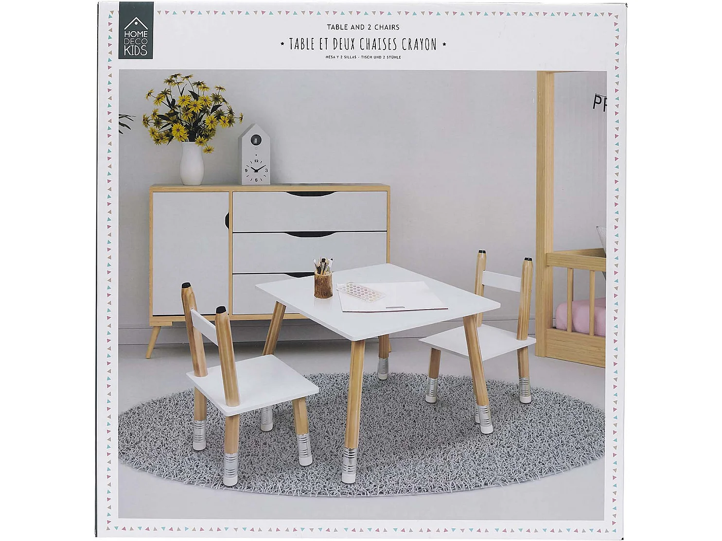 Table Et 2 Chaises Crayon M1