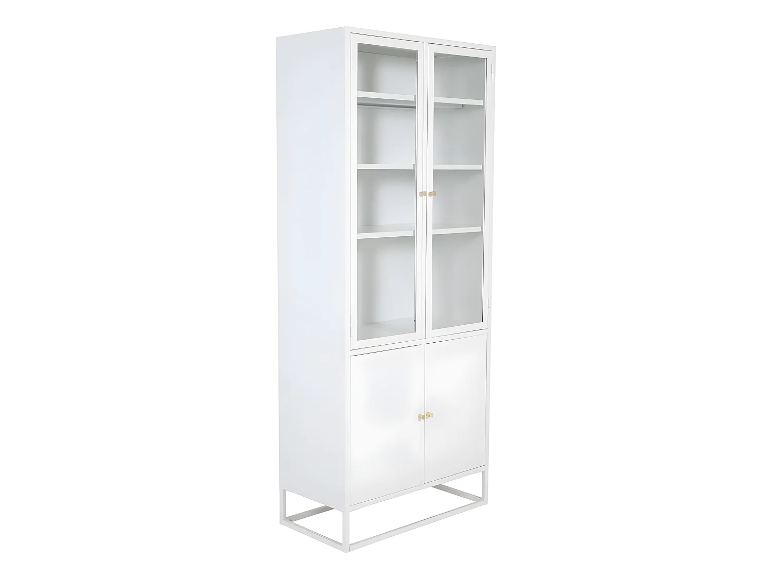 Vaisselier 4 Portes "Bakal" 190cm Blanc