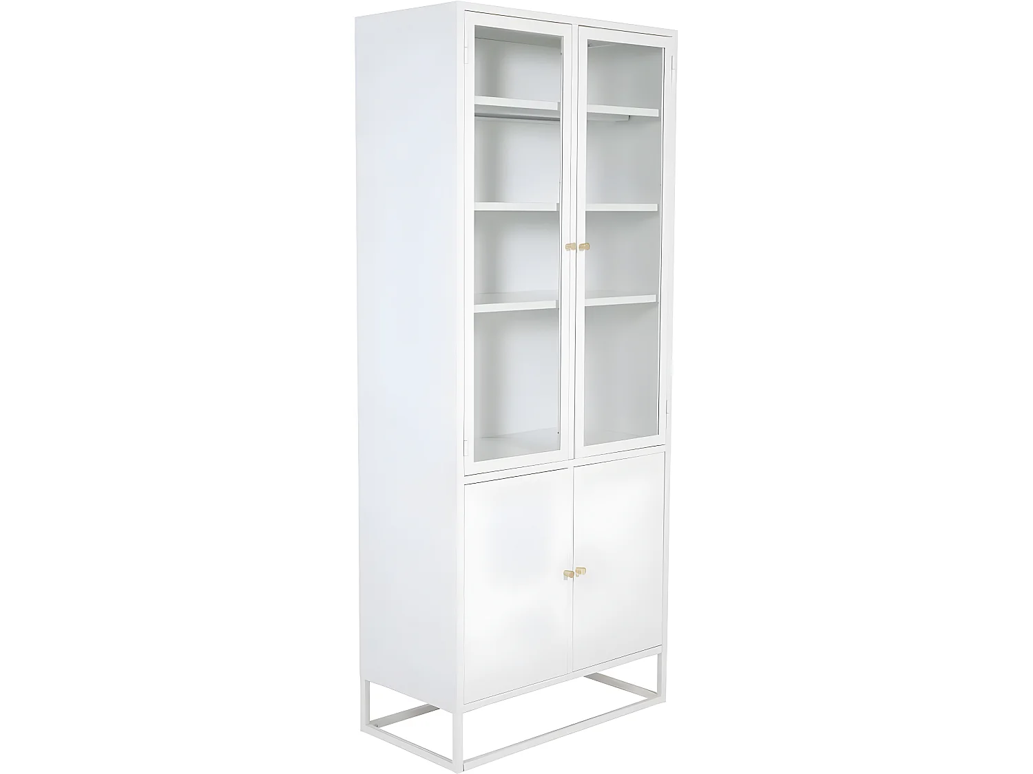 Vaisselier 4 Portes "Bakal" 190cm Blanc