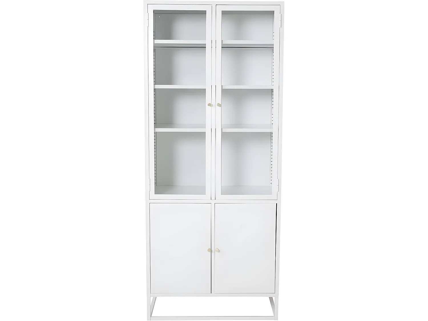 Vaisselier 4 Portes "Bakal" 190cm Blanc