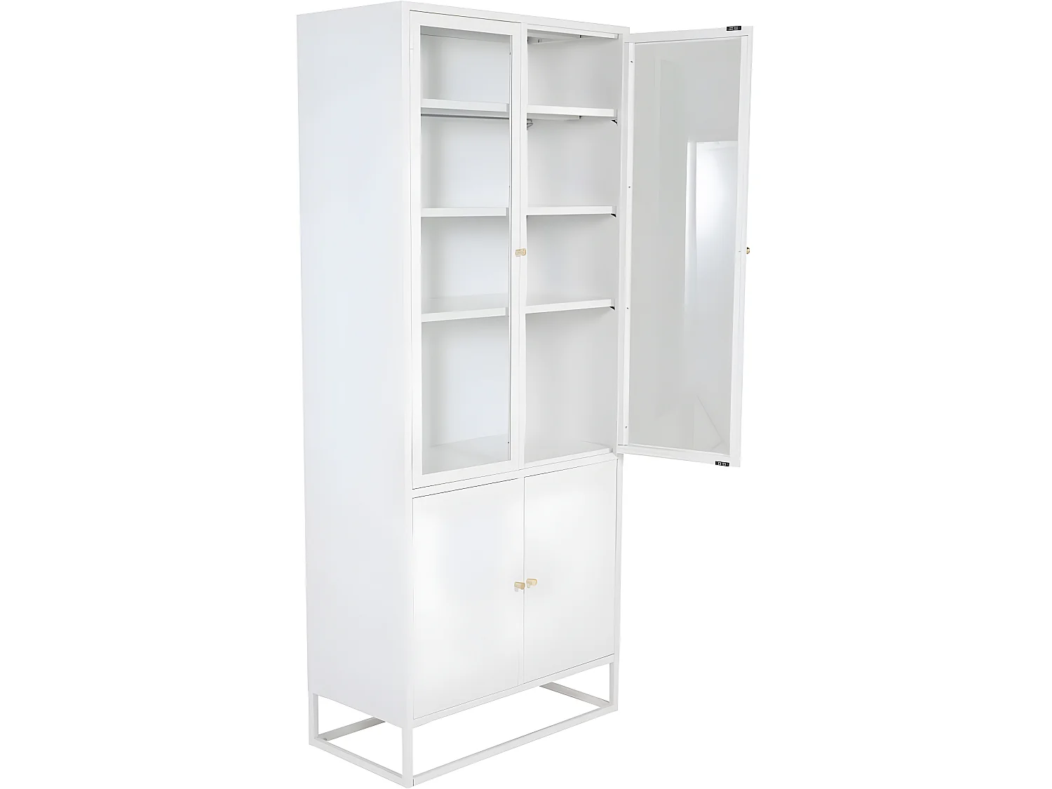 Vaisselier 4 Portes "Bakal" 190cm Blanc