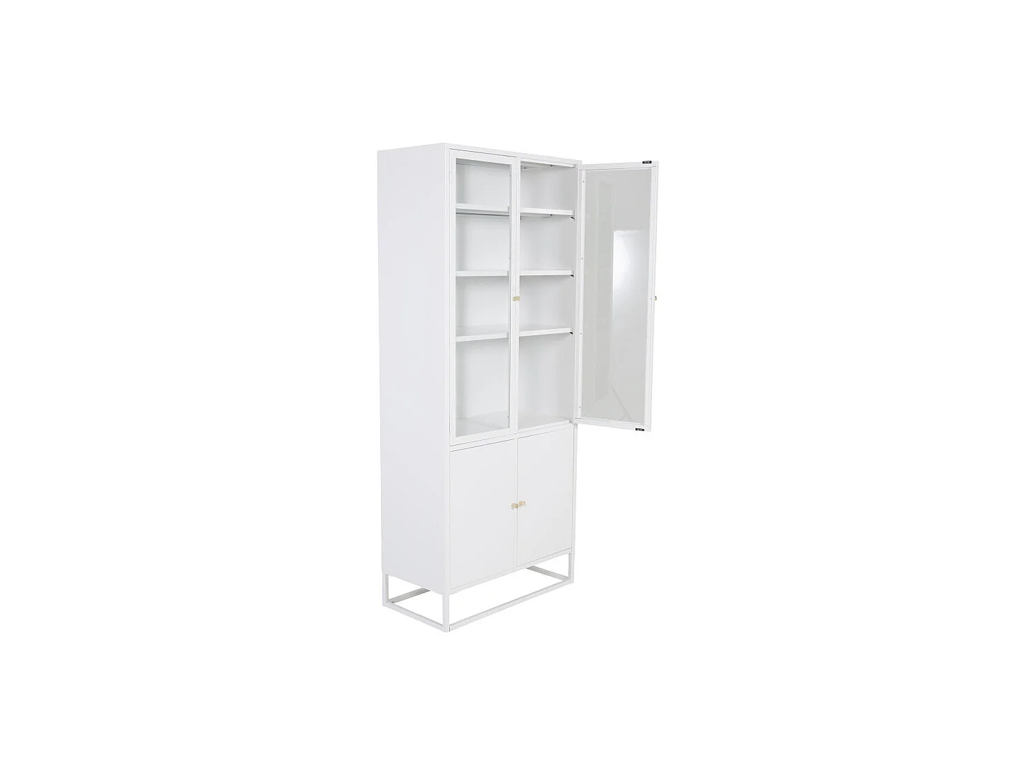 Vaisselier 4 Portes "Bakal" 190cm Blanc