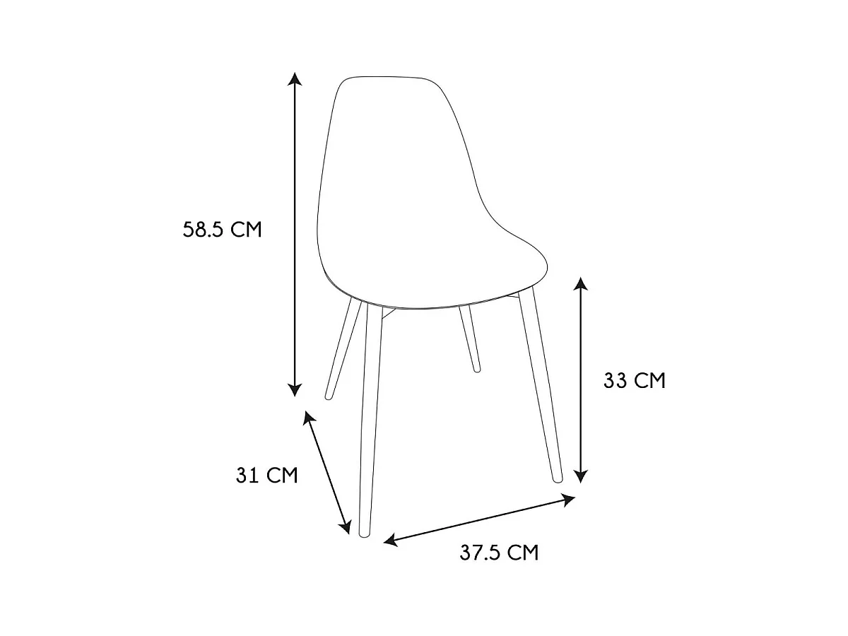 Chaise - HOME DECO KIDS - Lina - Rose - Enfant