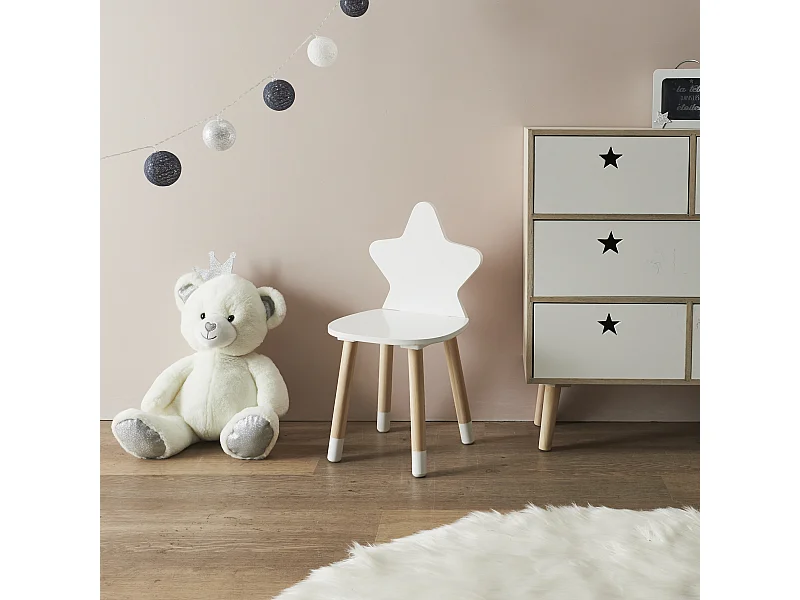 Chaise Etoile Blanc Blanc