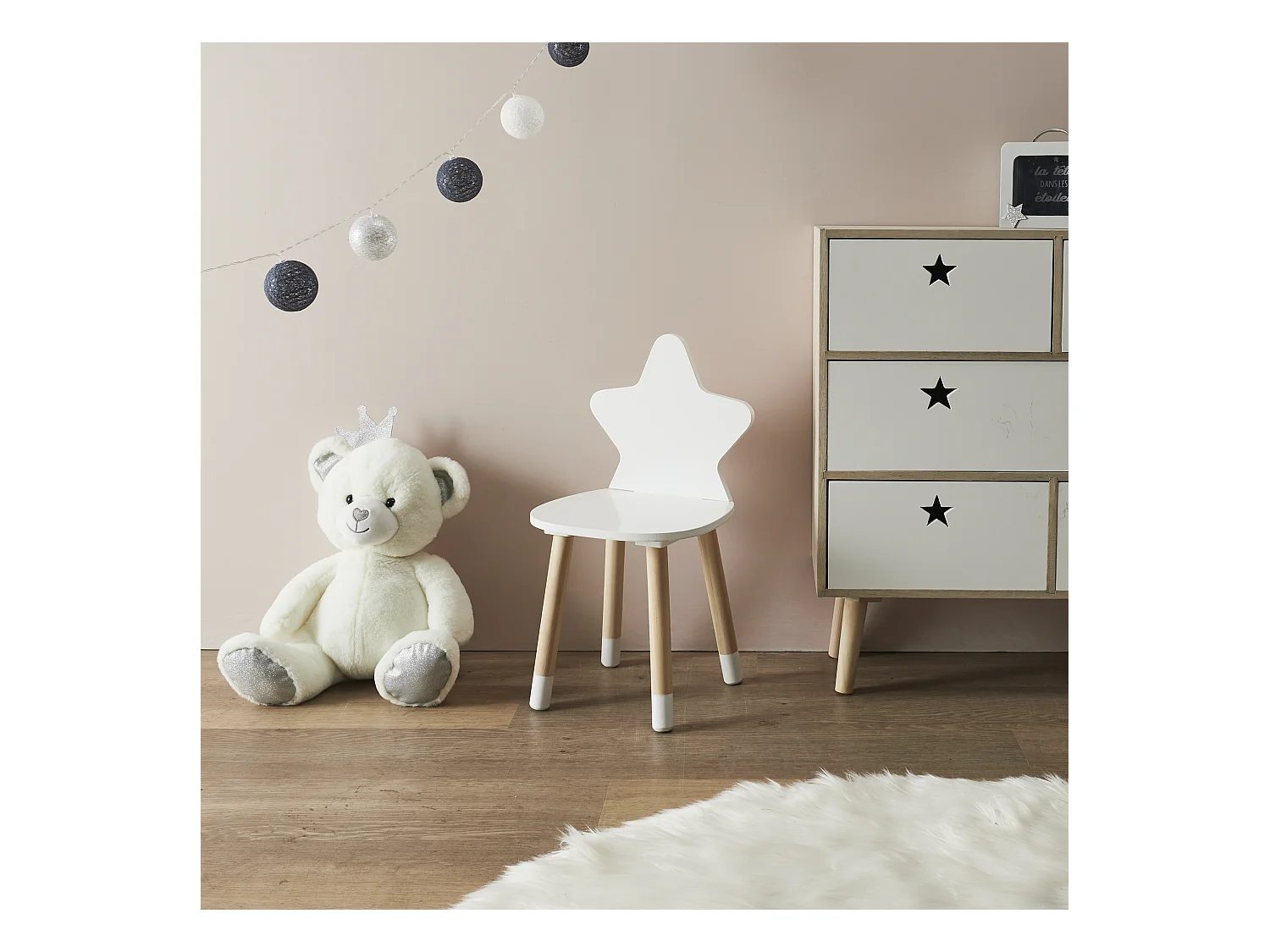 Chaise Etoile Blanc Blanc