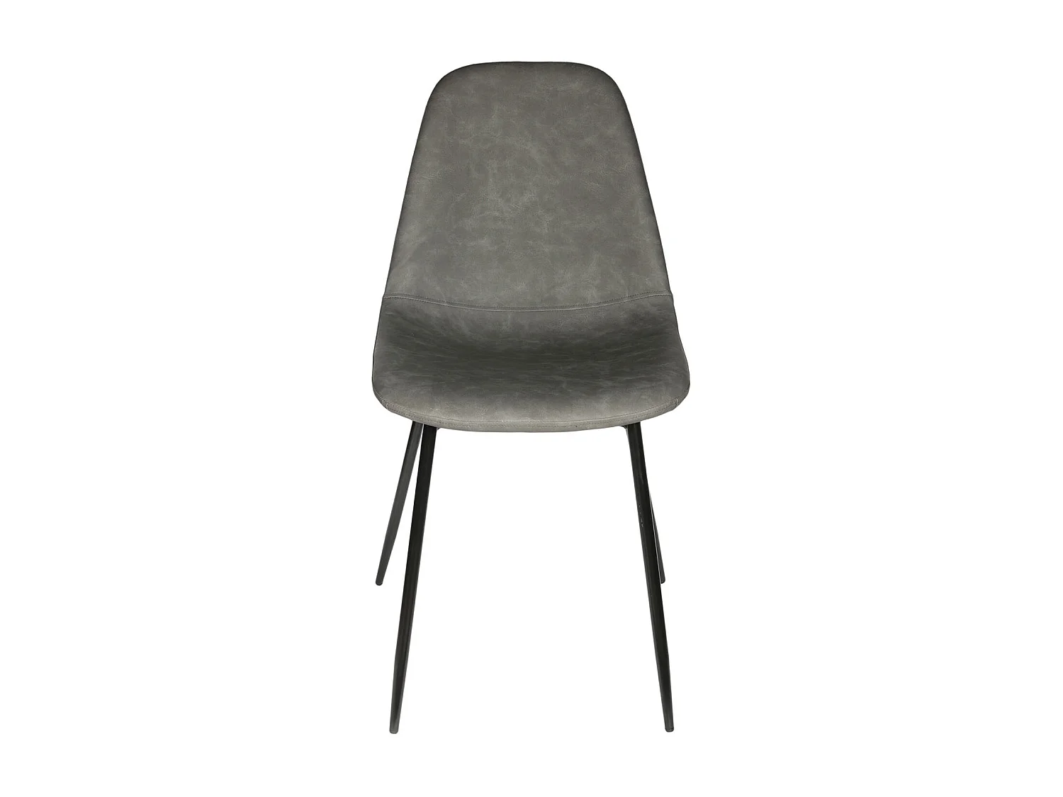 Chaise Pu Amber Gris - Lot De 4 Gris