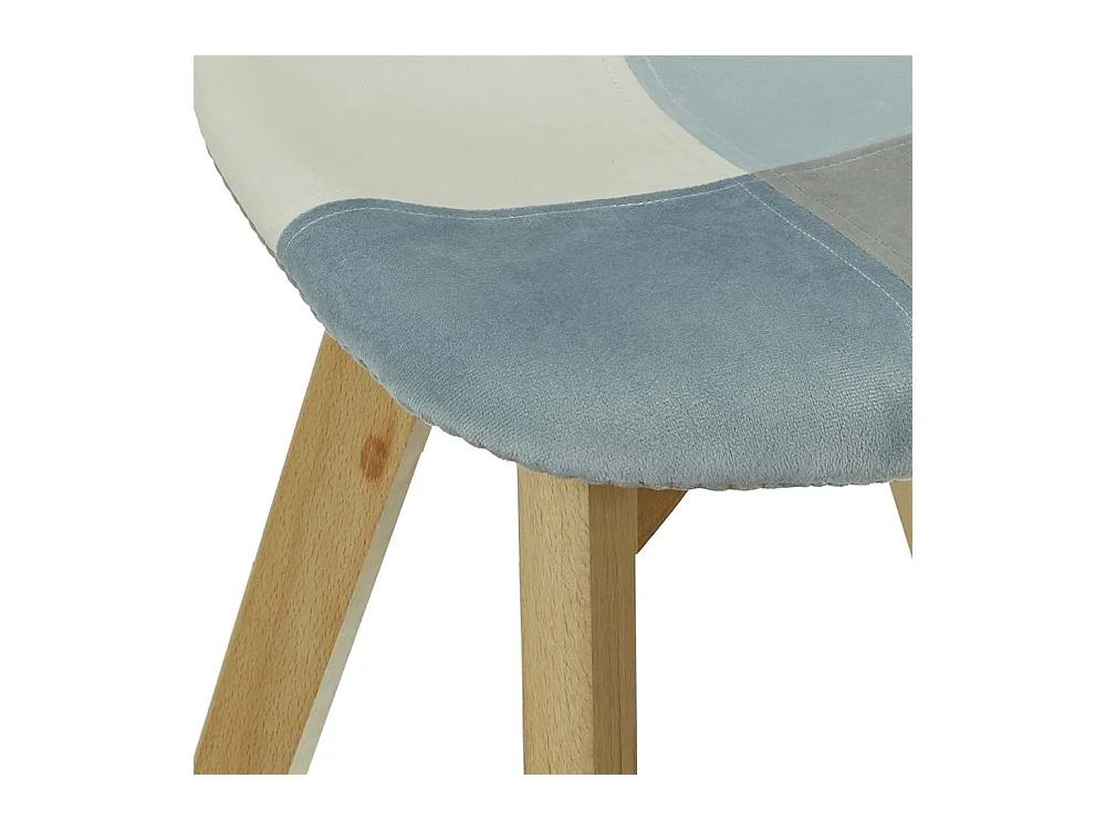 Chaise Patchwork Enfant Leonie Bleu
