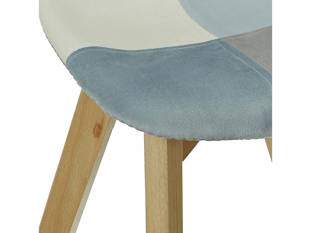 Chaise Patchwork Enfant Leonie Bleu