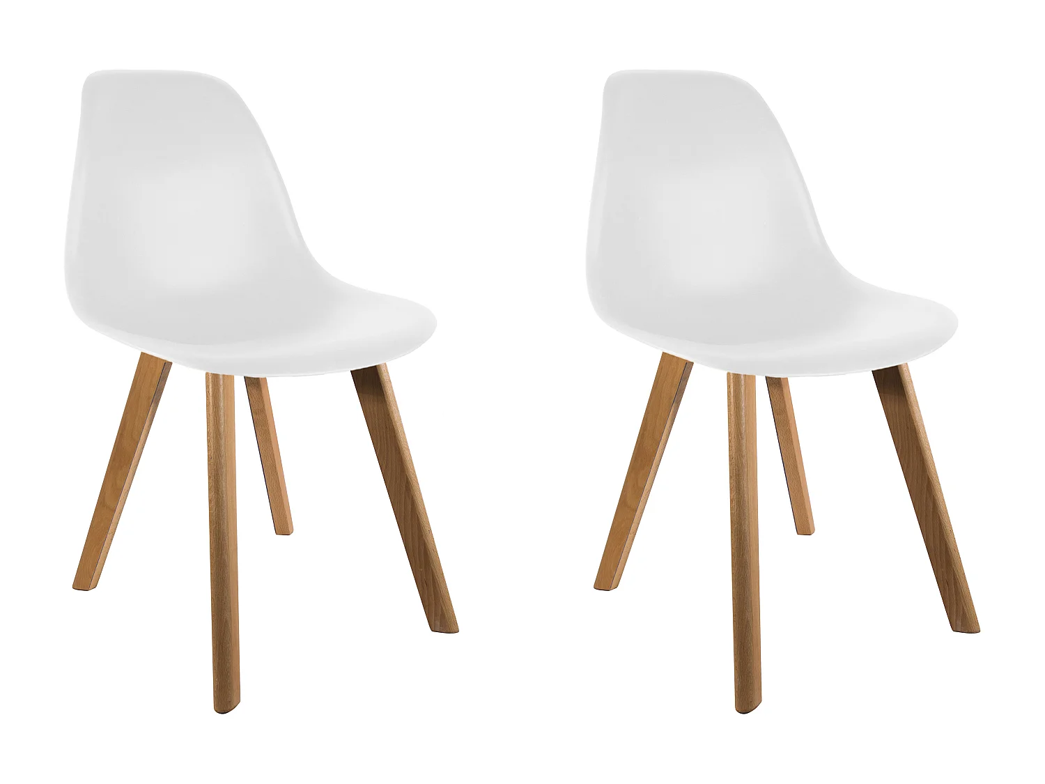 Chaise Scandinave Enfant Coque Blanche